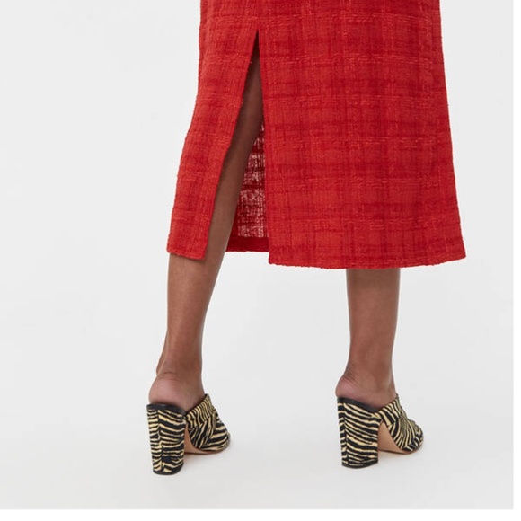 RACHEL COMEY Prim Dress in Brick Chenille Tweed - Picture 2 of 5